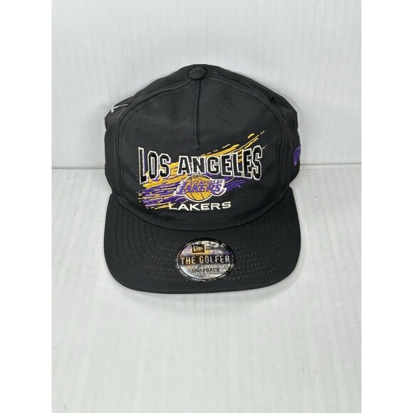 New Era Los Angeles Lakers The Golfer Snapback Adjustable Nylon Hat Cap OSFM - Picture 1 of 5